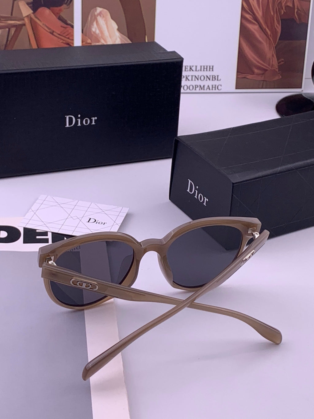 Dior CD5106 Polarized Square Brown Lens Sunglasses for Women - detail image 5