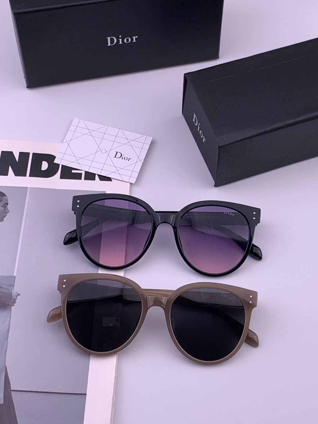 Dior CD5106 Polarized Square Brown Lens Sunglasses for Women - detail image 6