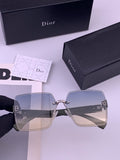 Dior D7771 Square Gold Lens Sunglasses for Men & Women - 465379