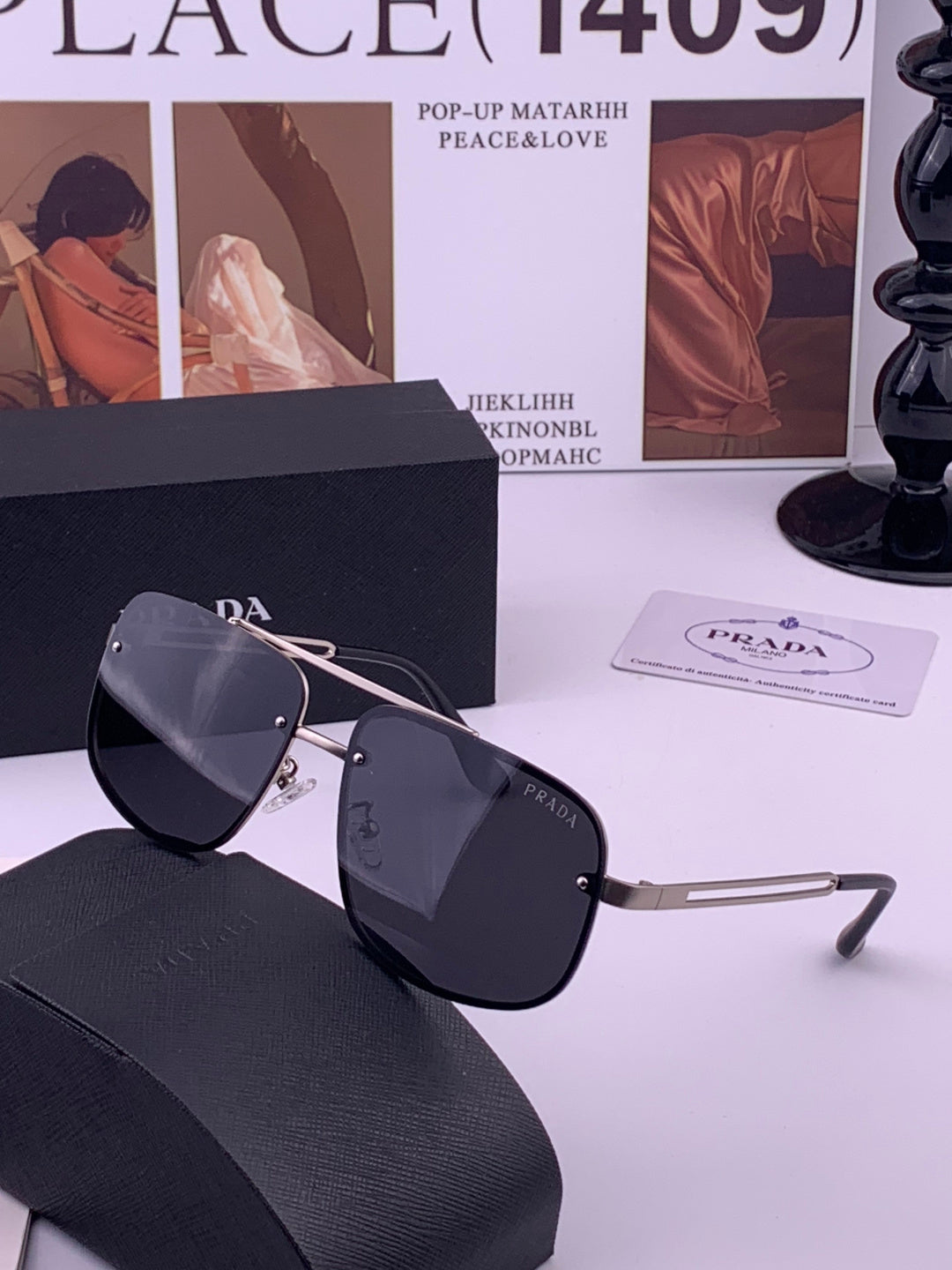 Prada P880665 Polarized Fashion Gray Lens Sunglasses for Men - 465523