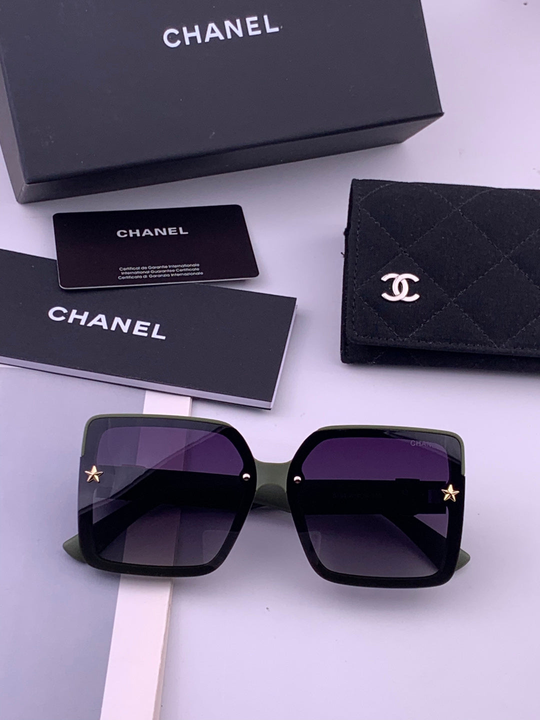 Chanel CH9519 Polarized Square Brown Lens Sunglasses for Women - detail image 6