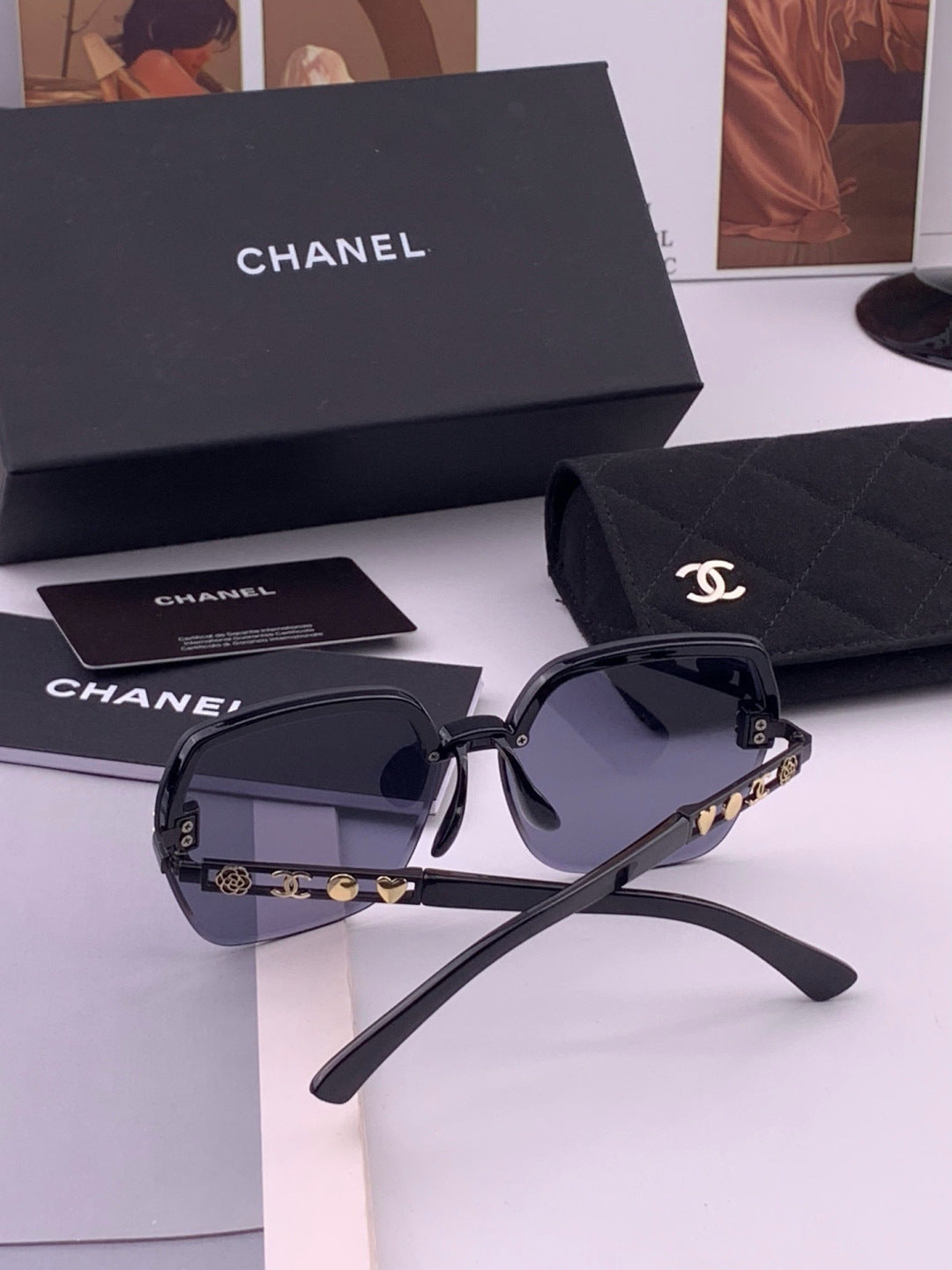 Chanel CH67000 Fashion Black Lens Sunglasses for Men & Women - 465180 - detail image 5