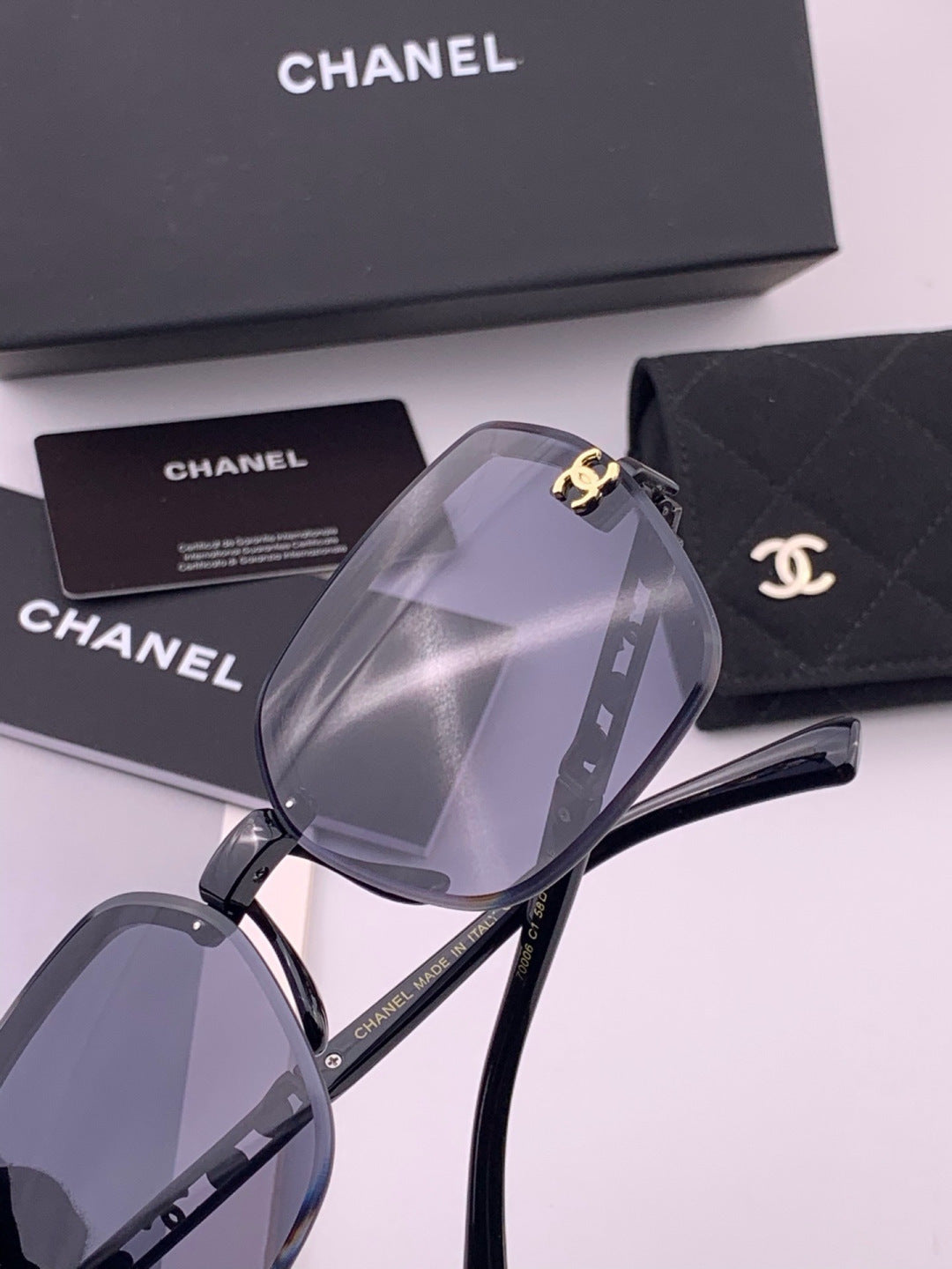 Chanel CH67000 Fashion Black Lens Sunglasses for Men & Women - 465180 - detail image 6
