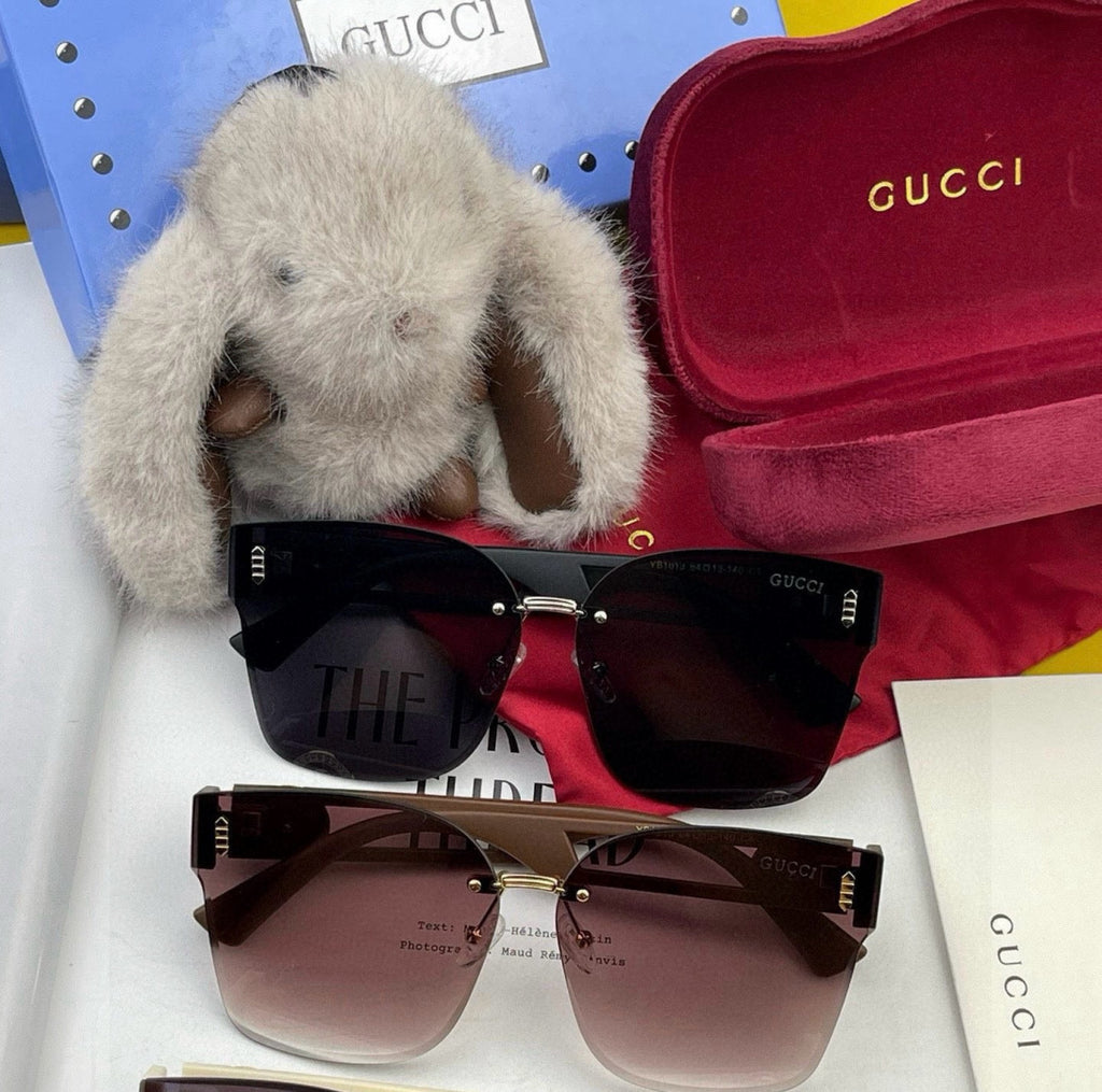 Gucci G3101 Square Black Lens Sunglasses for Men & Women - 465020 - detail image 5