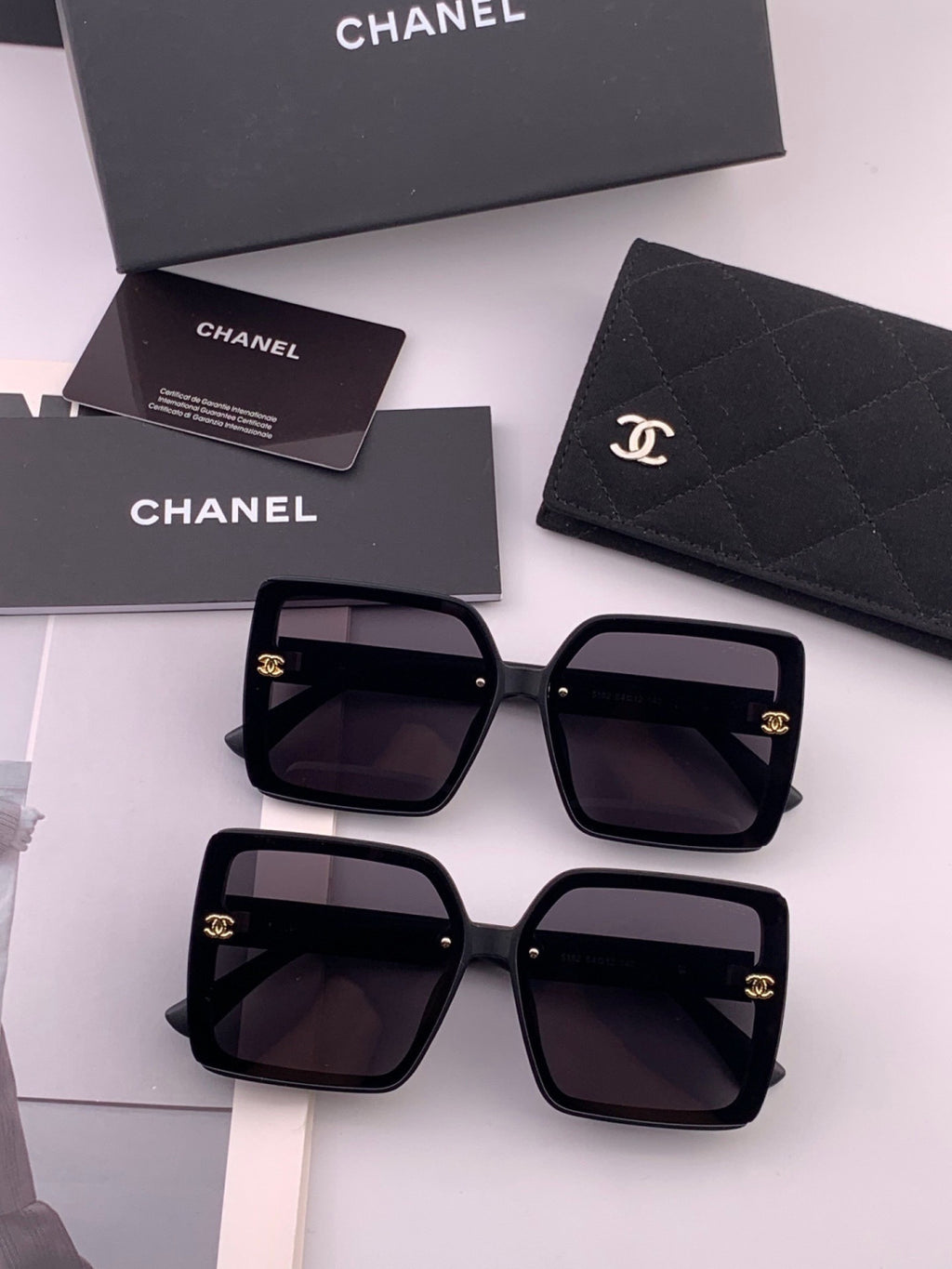 Chanel CH1825 Polarized Square Black Lens Sunglasses for Women - detail image 7