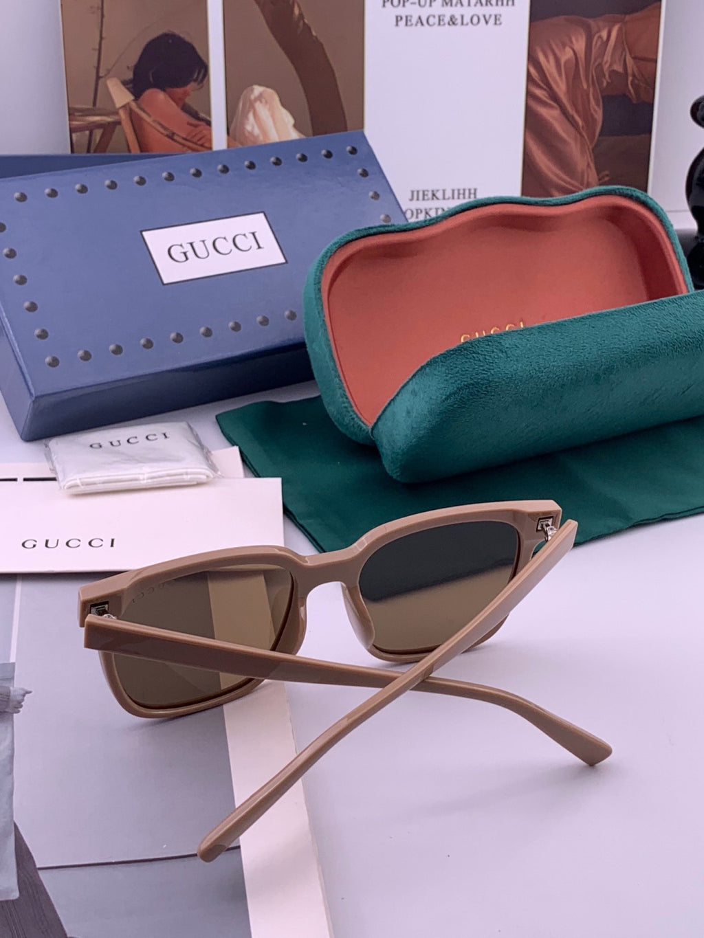 Gucci G02041 Polarized Fashion Brown Lens Sunglasses for Women - detail image 6