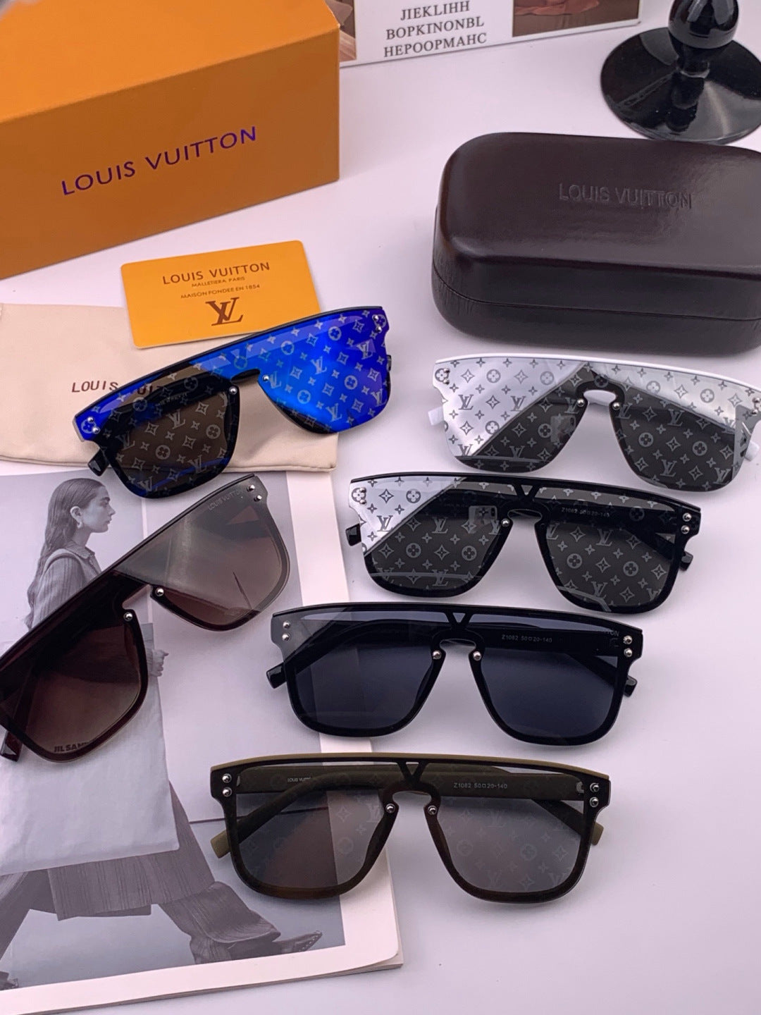 Louis Vuitton L2108 Aviator Brown Lens Sunglasses for Men & Women - detail image 8