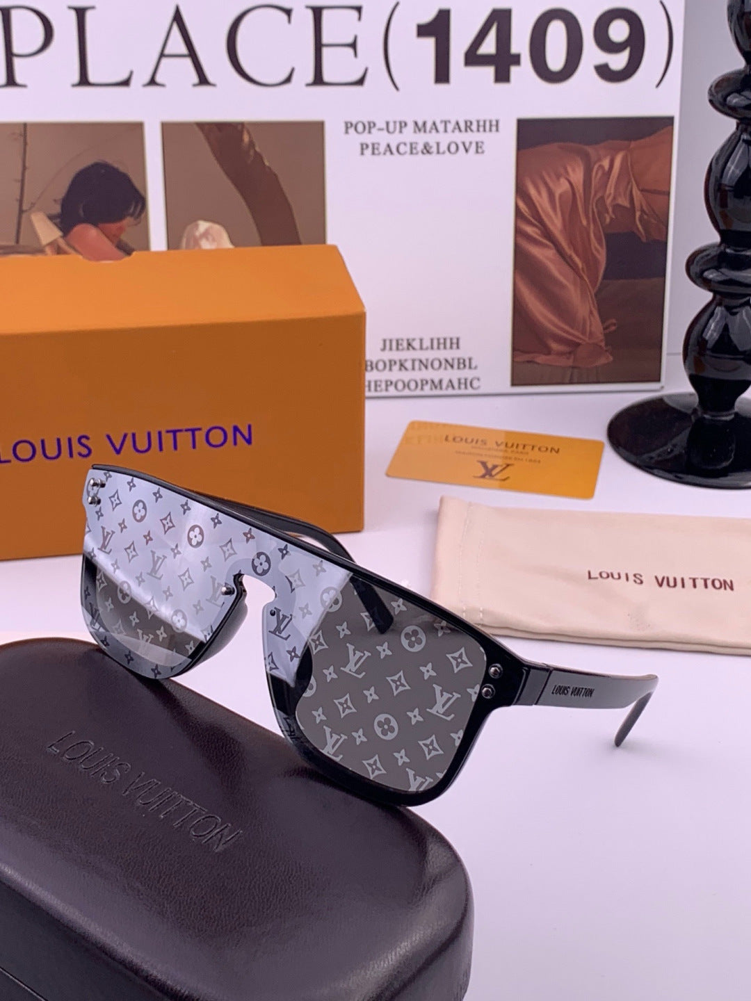 Louis Vuitton L2108 Aviator Brown Lens Sunglasses for Men & Women