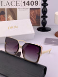 Dior CD4971 Polarized Square Gold Lens Sunglasses for Women