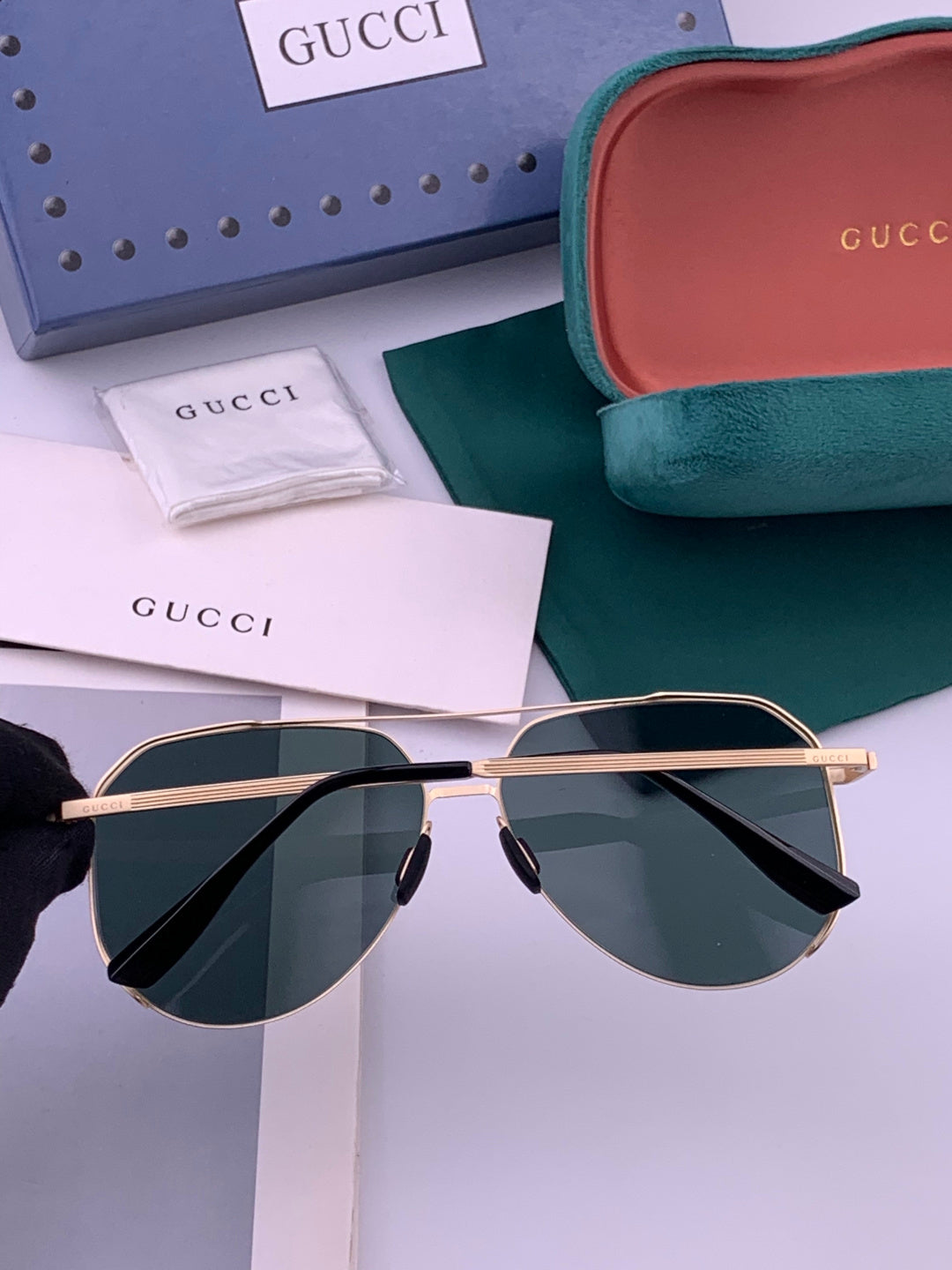 Gucci G7380 Fashion Gold Lens Sunglasses for Men & Women - 464987 - detail image 7