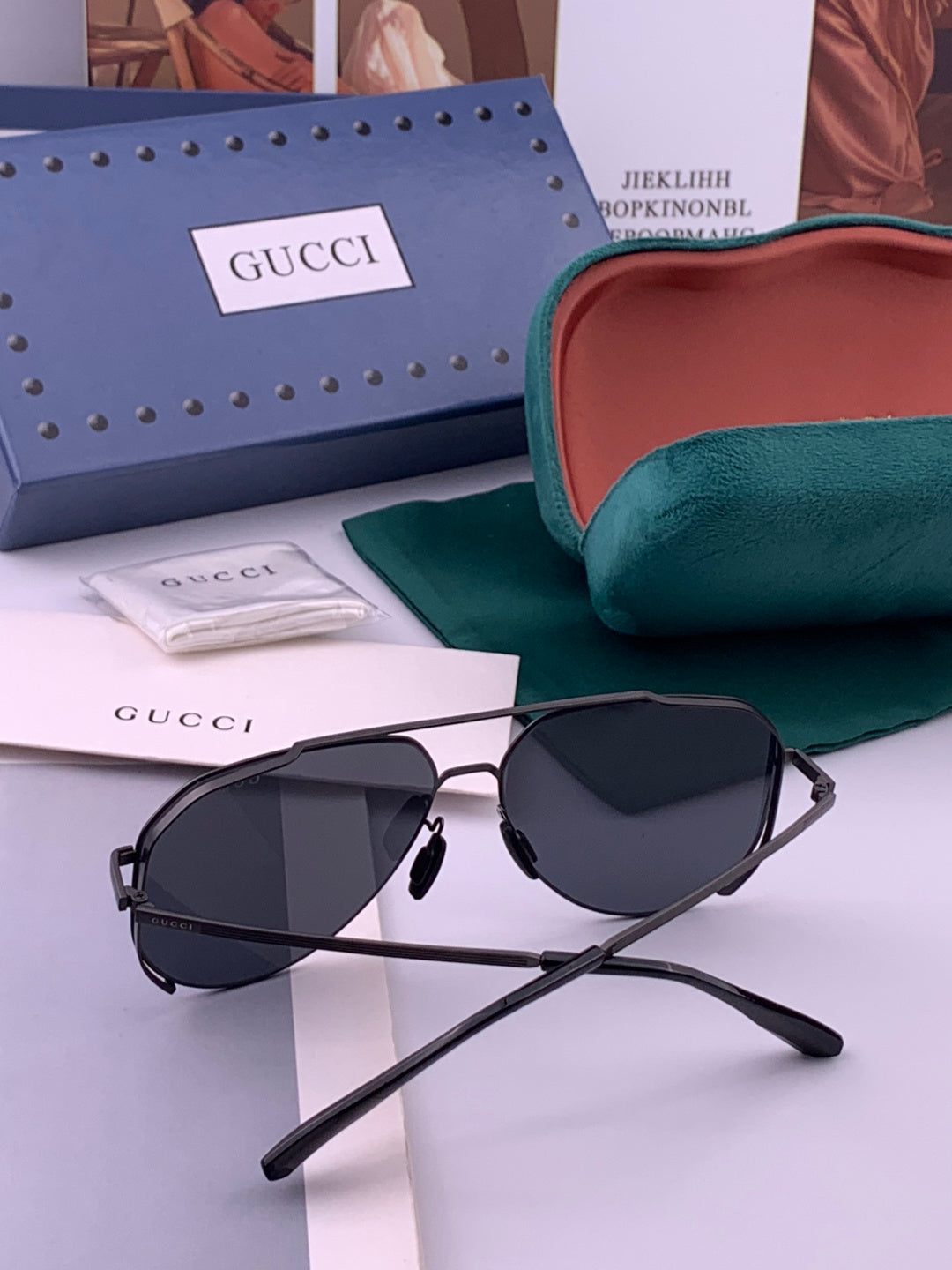 Gucci G7380 Fashion Gold Lens Sunglasses for Men & Women - 464988 - detail image 4