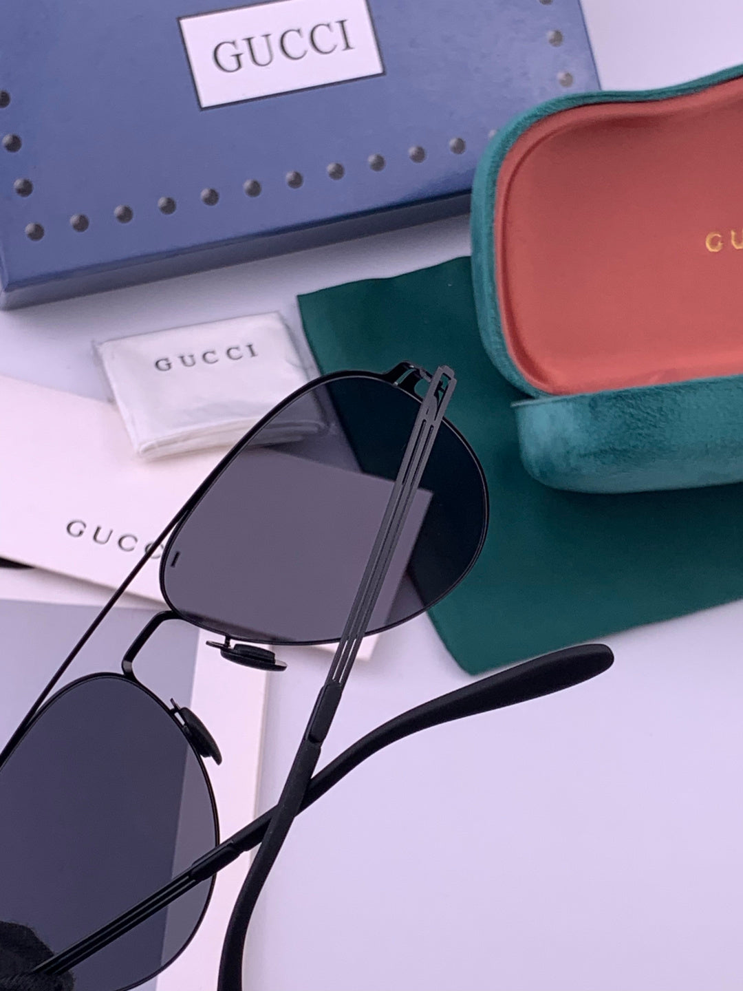 Gucci G0515 Polarized Aviator Gold Lens Sunglasses for Men - 464989 - detail image 4