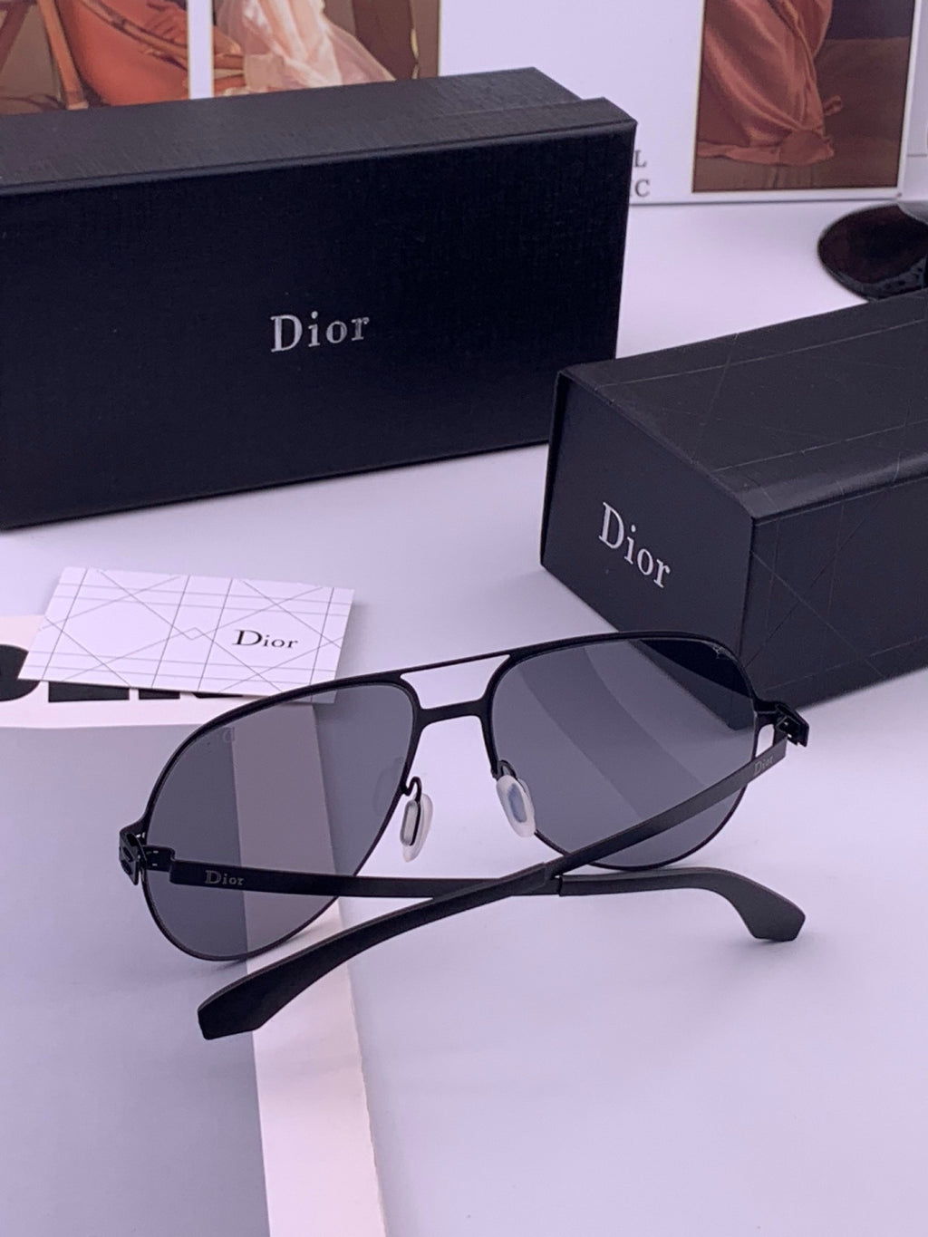 Dior 2503 Oversized Orange Lens Sunglasses for Men & Women - 465267 - detail image 6
