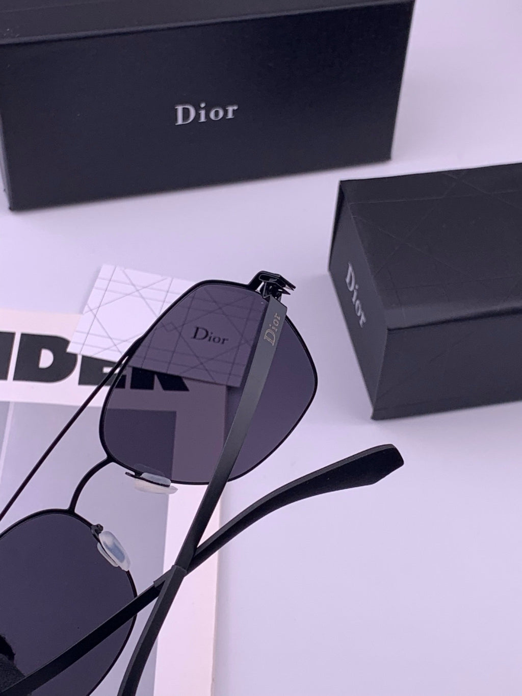 Dior Oversized Orange Lens Sunglasses for Men & Women - 465268 - detail image 4