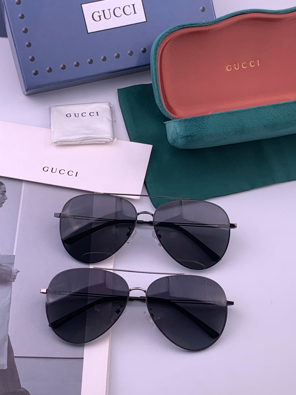 Gucci G052 Polarized Aviator Gold Lens Sunglasses for Men - 465000 - detail image 7