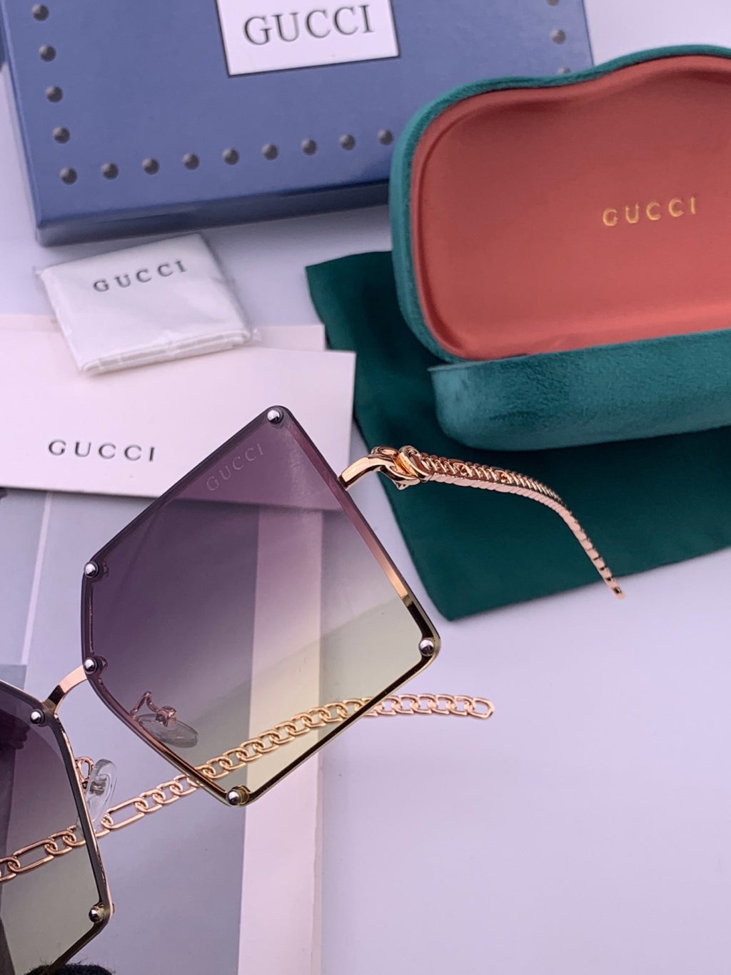 Chanel CH322 Lightweight Rimless Black Lens Sunglasses for Women - 465117 - detail image 3