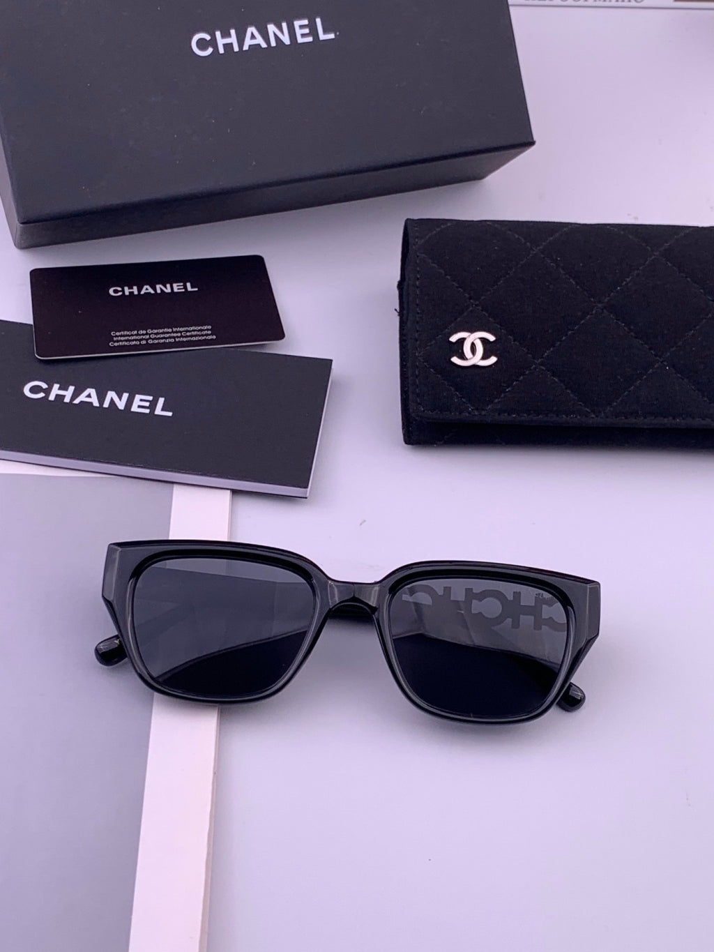 Chanel CH2994 Polarized Round Black Lens Sunglasses for Women - 465119 - detail image 7
