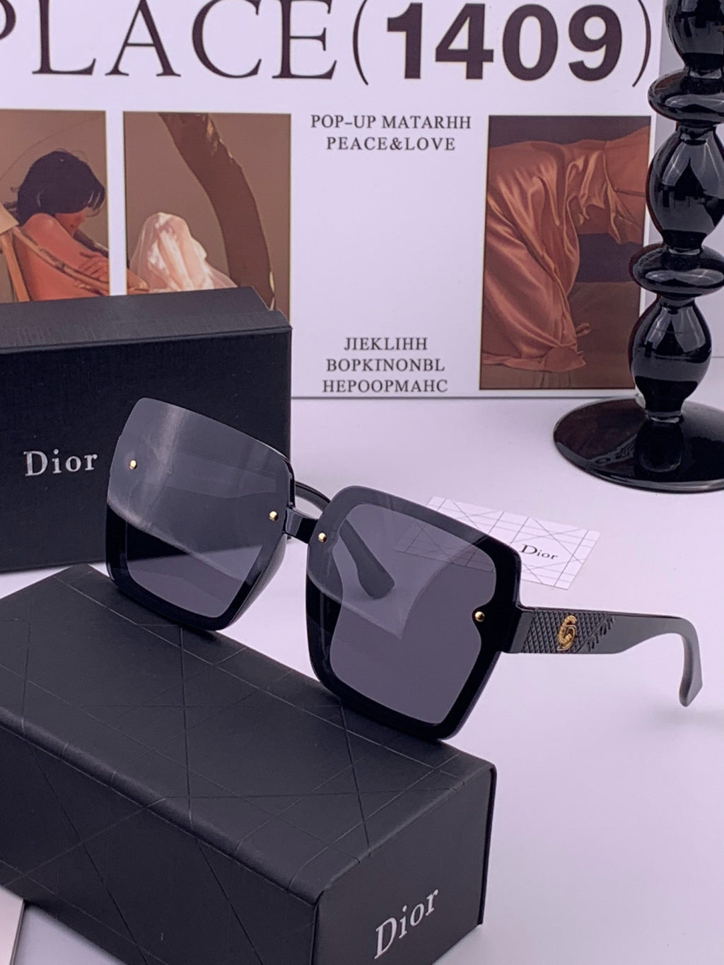 Dior CD27702 Polarized Fashion Gold Lens Sunglasses for Men & Women - 465315 - detail image 2
