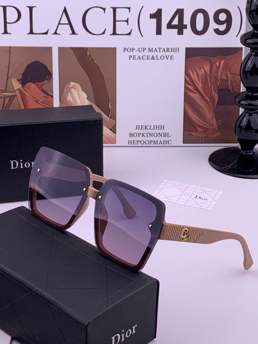 Dior CD27702 Polarized Fashion Brown Lens Sunglasses for Men & Women - 465316 - detail image 2