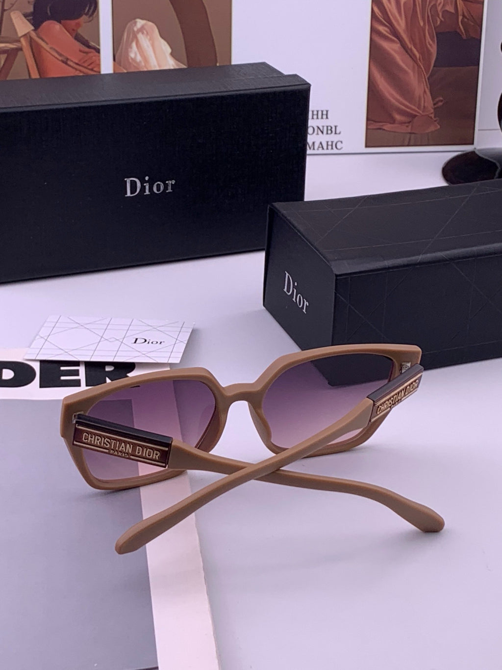 Dior D67706 Fashion Brown Lens Sunglasses for Men & Women - 465318 - detail image 5