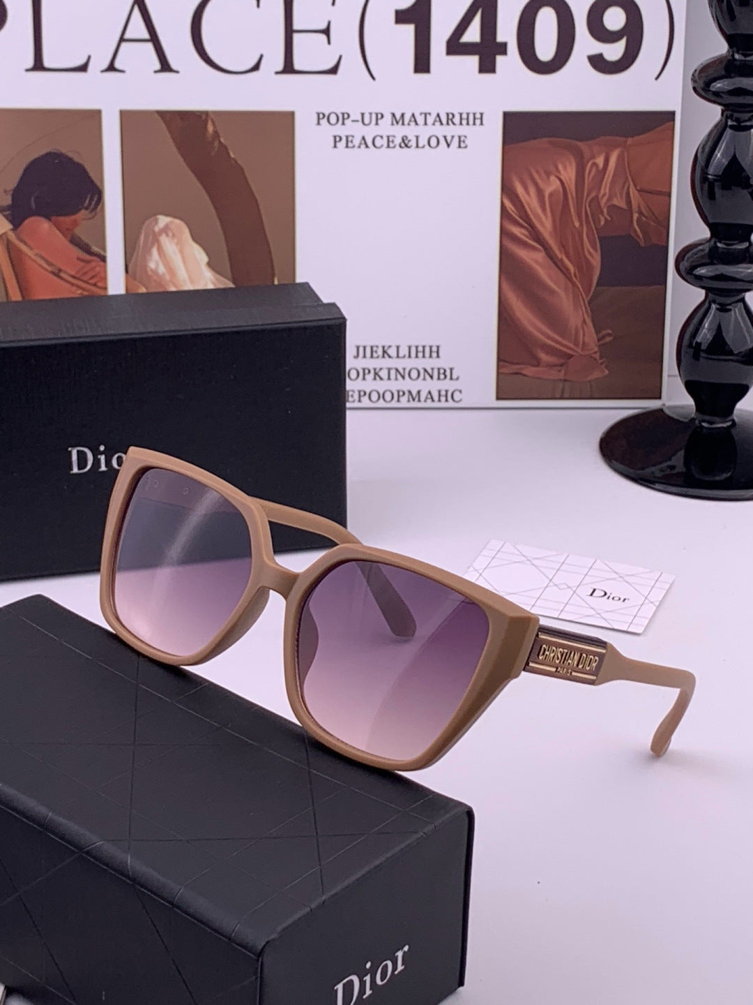 Dior D67706 Fashion Brown Lens Sunglasses for Men & Women - 465318 - detail image 2