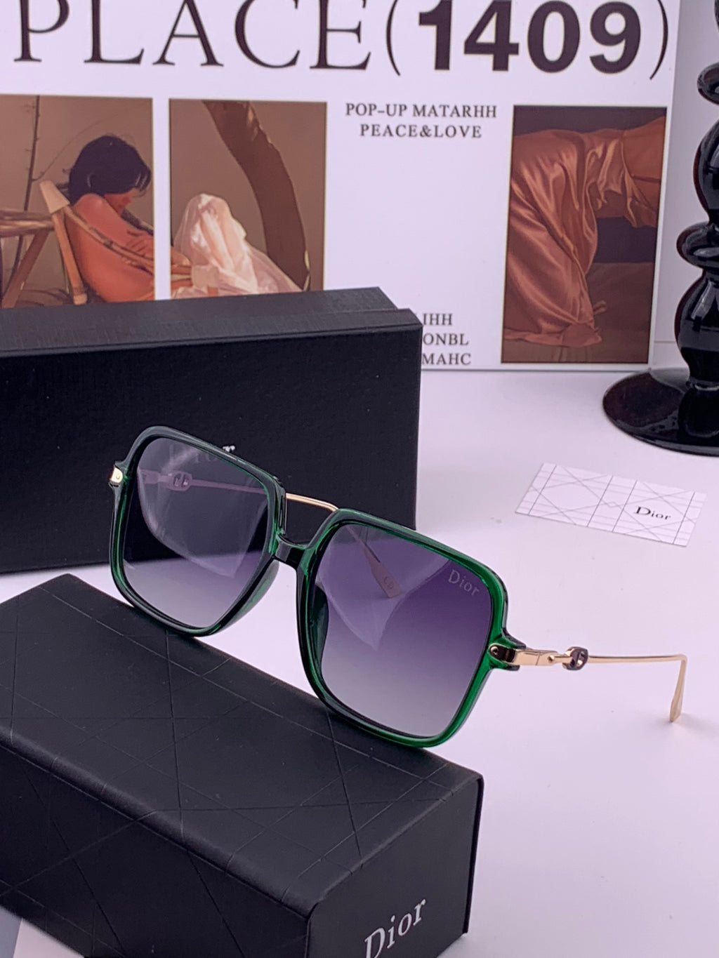 Dior CD3203 Polarized Fashion Gold Lens Sunglasses for Men & Women - 465320 - detail image 2
