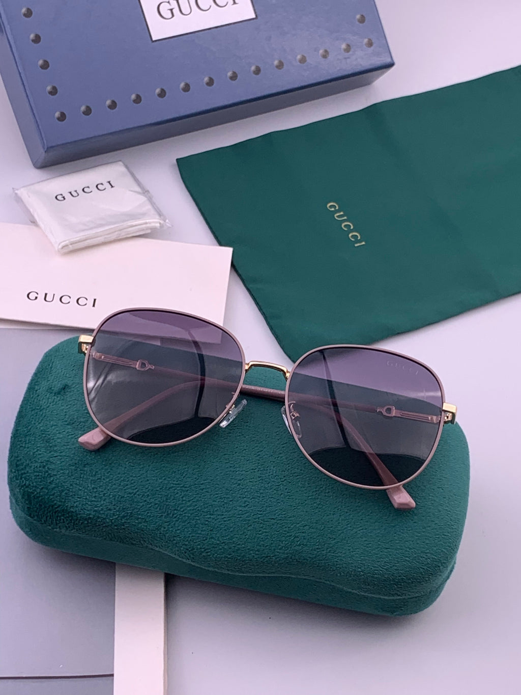 Gucci G8821 Polarized Oversized Black Lens Sunglasses for Men & Women - 464913 - detail image 6