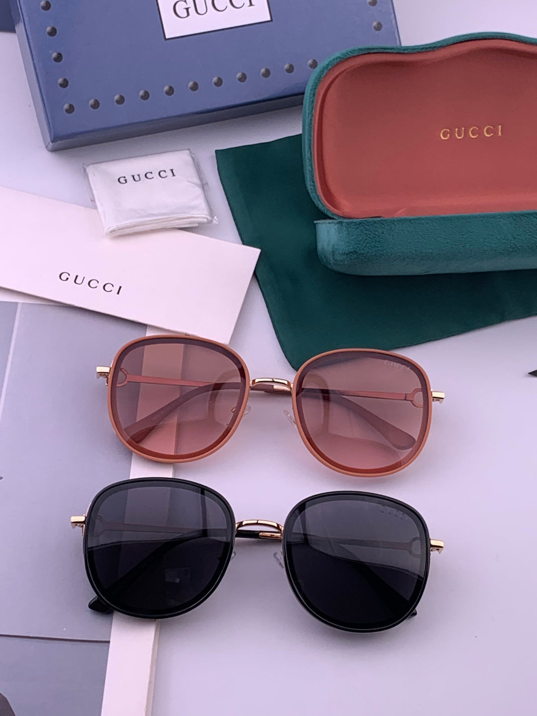 Gucci G9680 Polarized Fashion Black Lens Sunglasses for Men & Women - 464915 - detail image 7