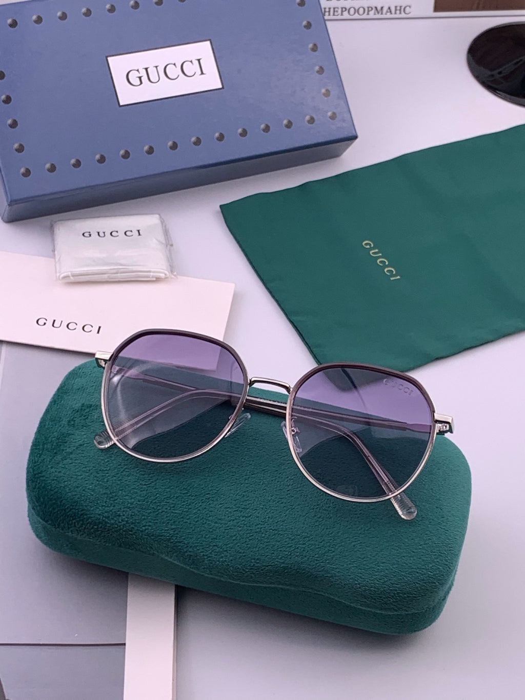 Gucci G3825 Polarized Square Brown Lens Sunglasses for Women - 464892 - detail image 7