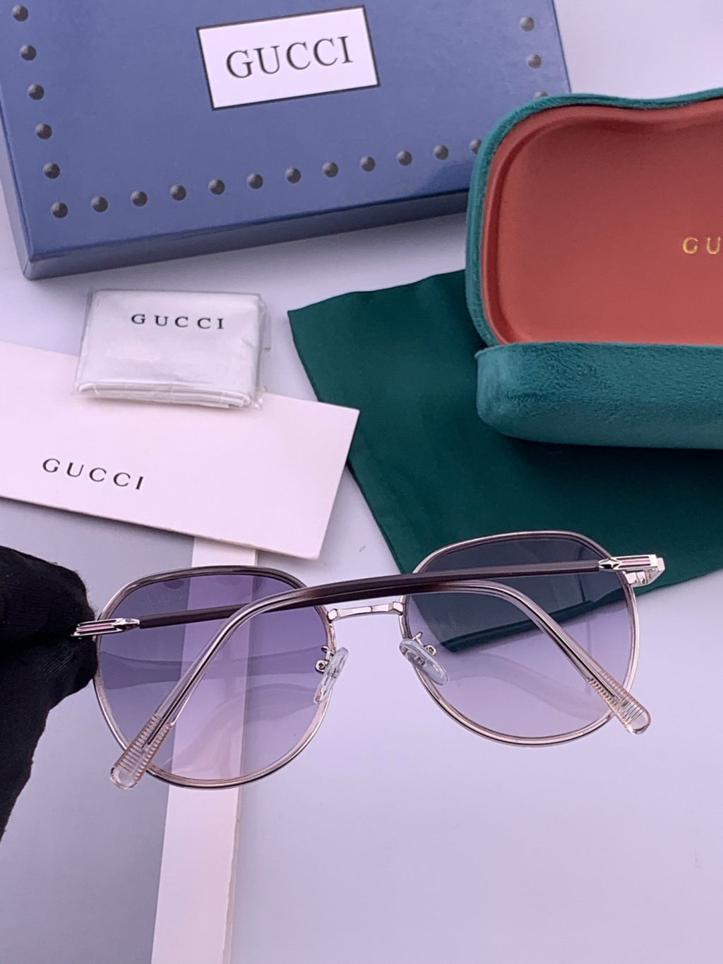 Gucci G3825 Polarized Square Brown Lens Sunglasses for Women - 464892 - detail image 6