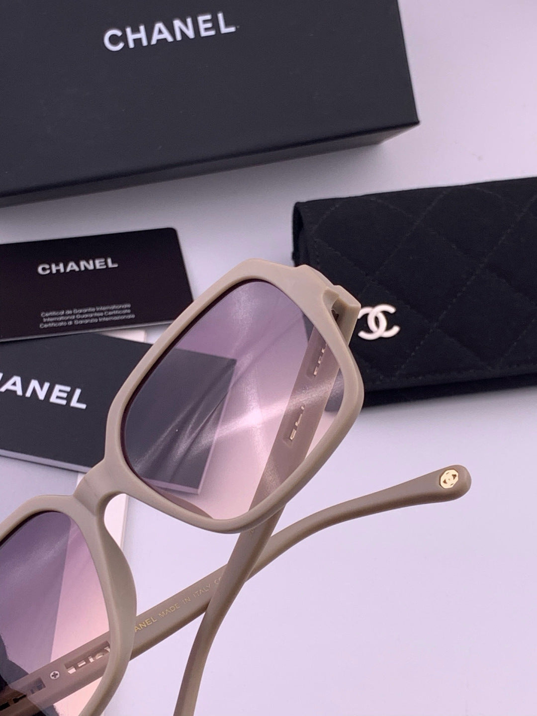 Chanel CH27002 Fashion Purple Lens Sunglasses for Men & Women - 465110 - detail image 4