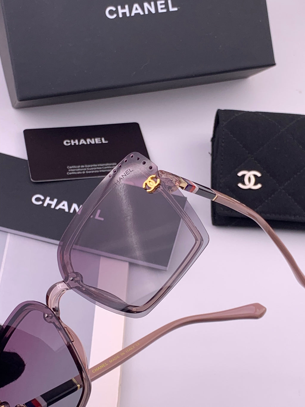 Chanel CH026 Square Brown Lens Sunglasses for Men & Women - 465113 - detail image 2