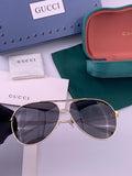 Gucci G3081 Polarized Aviator Black Lens Sunglasses for Men & Women - 464903
