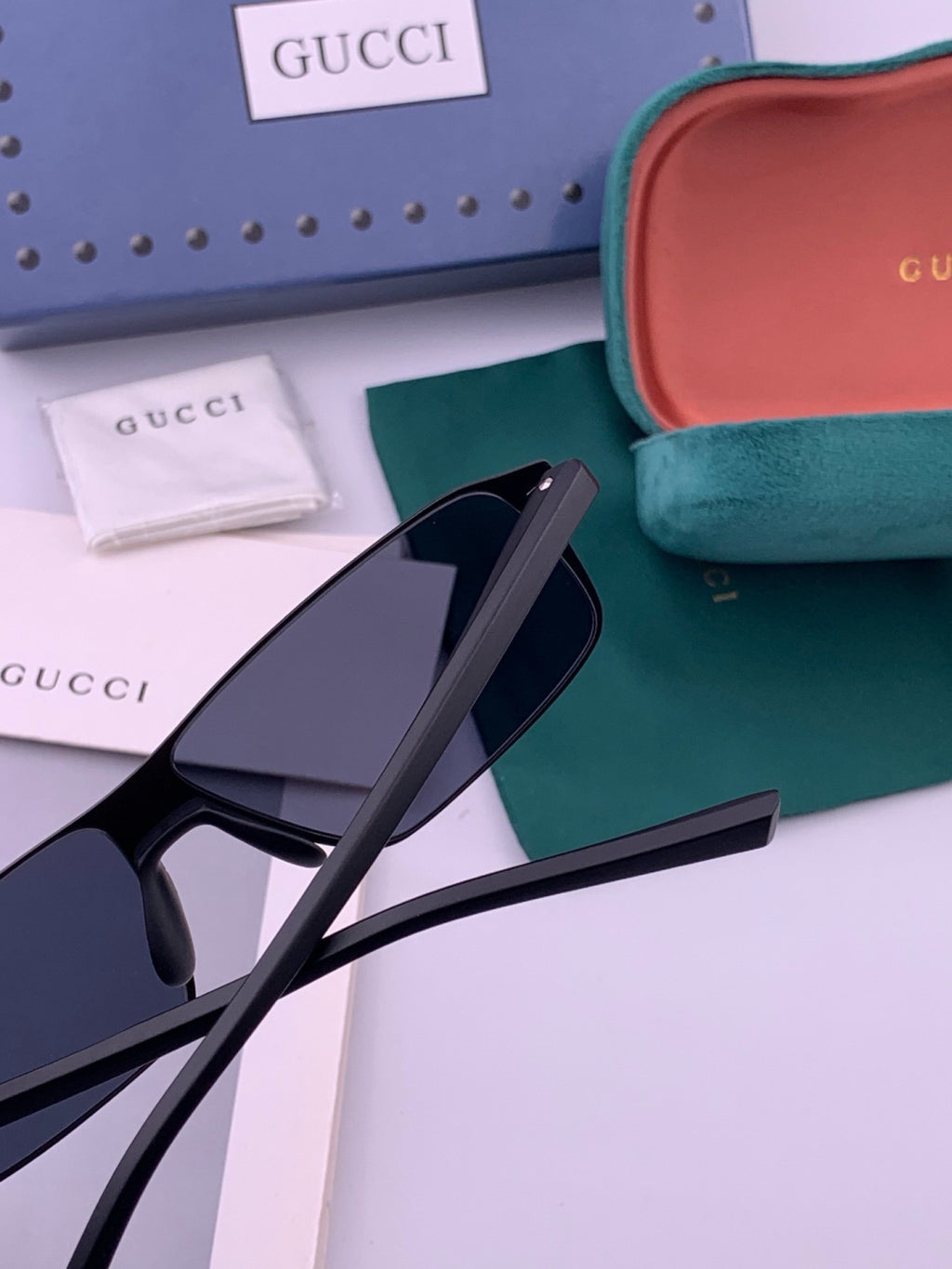 Gucci G2225 Polarized Aviator Gold Lens Sunglasses for Men - 464881 - detail image 5