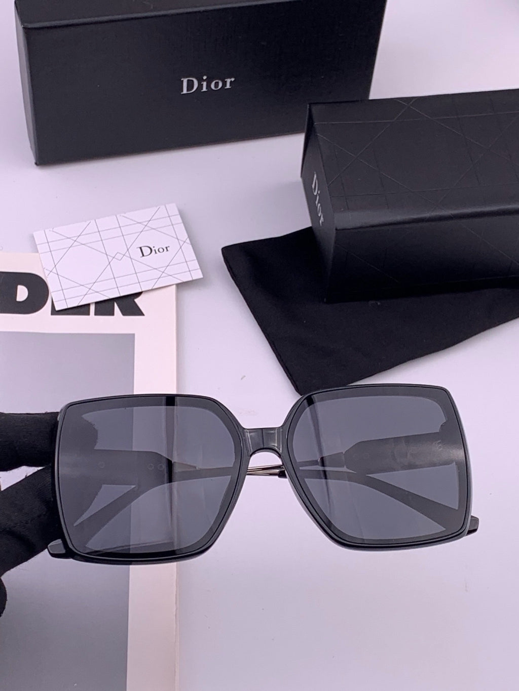 Dior CD6305 Polarized Square Gold Lens Sunglasses for Women - 486820