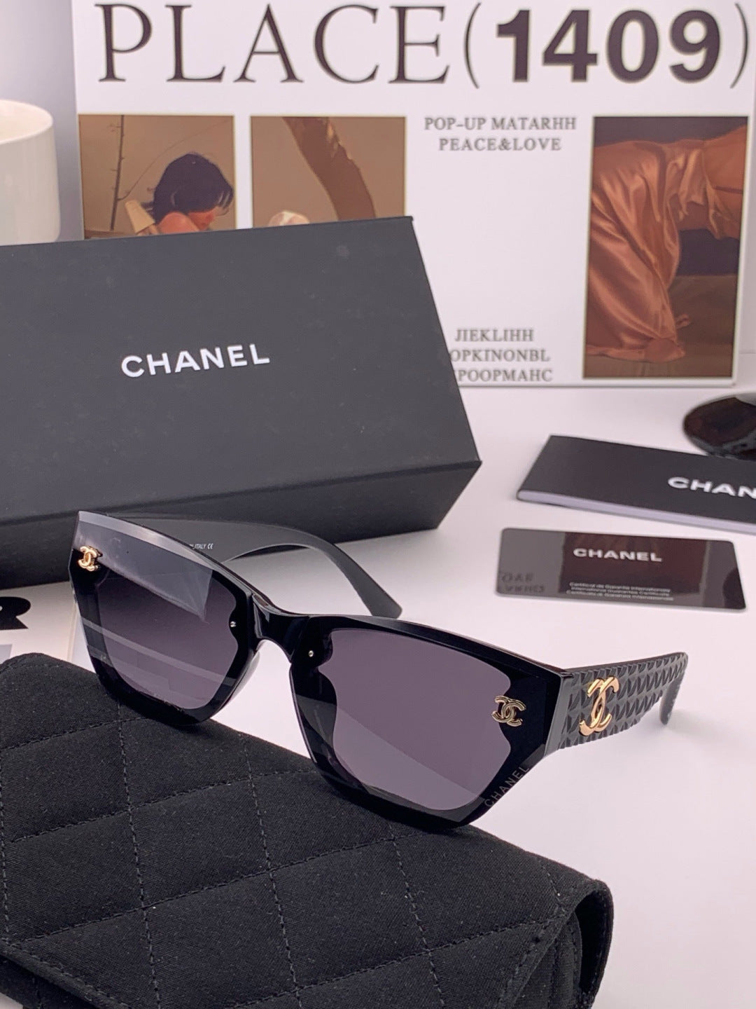 Chanel CH6530 Fashion Gold Lens Sunglasses for Men & Women - detail image 5