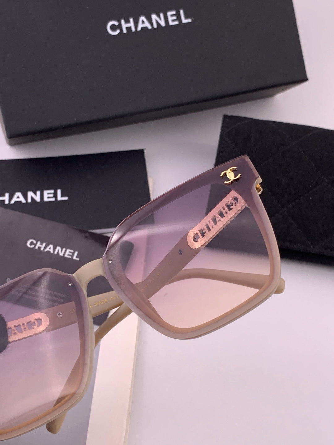 Chanel CH07003 Fashion Purple Lens Sunglasses for Men & Women - detail image 5