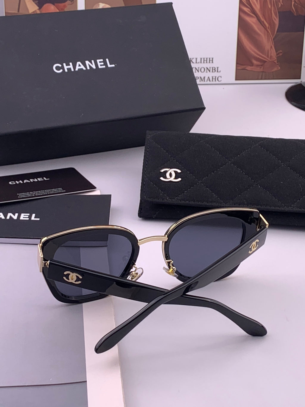 Chanel CH6991 Polarized Round Black Lens Sunglasses for Women - 493596 - detail image 6