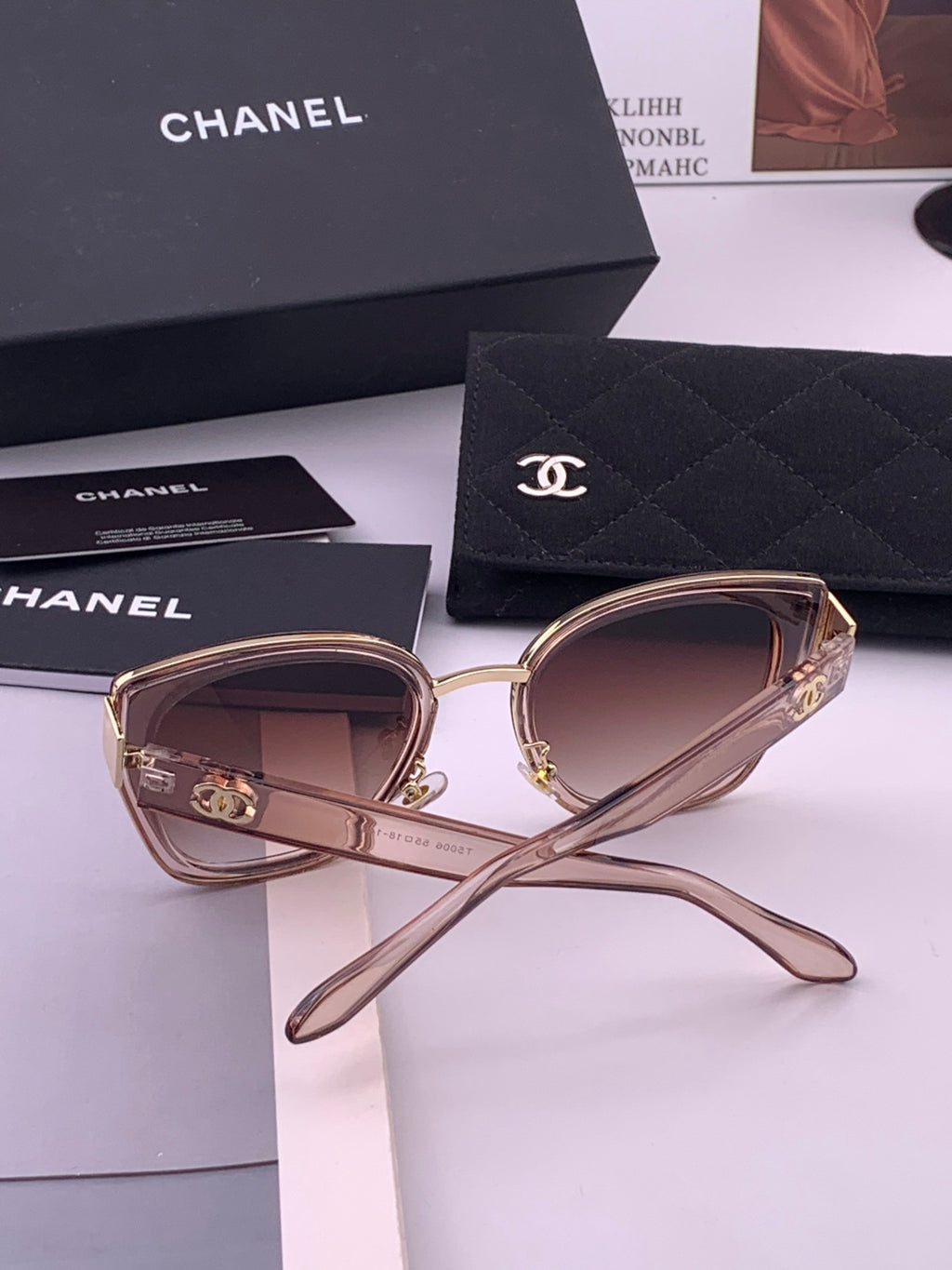 Chanel CH6991 Polarized Round Black Lens Sunglasses for Women - detail image 5