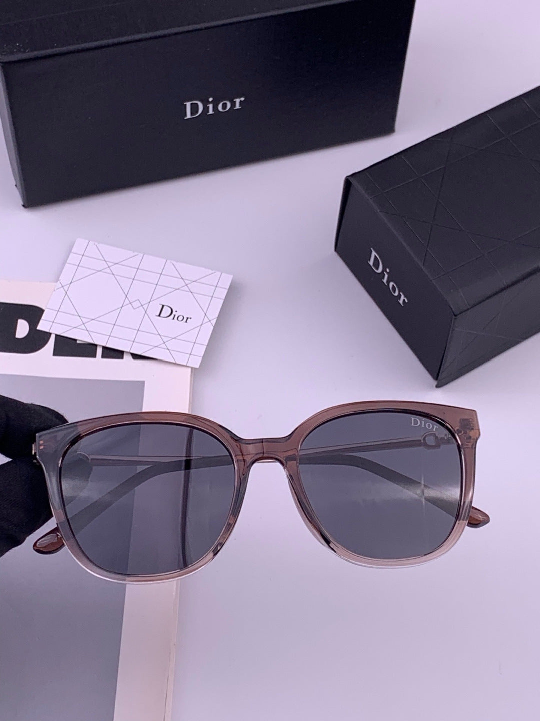 Dior D31101 Polarized Square Blue Lens Sunglasses for Men & Women