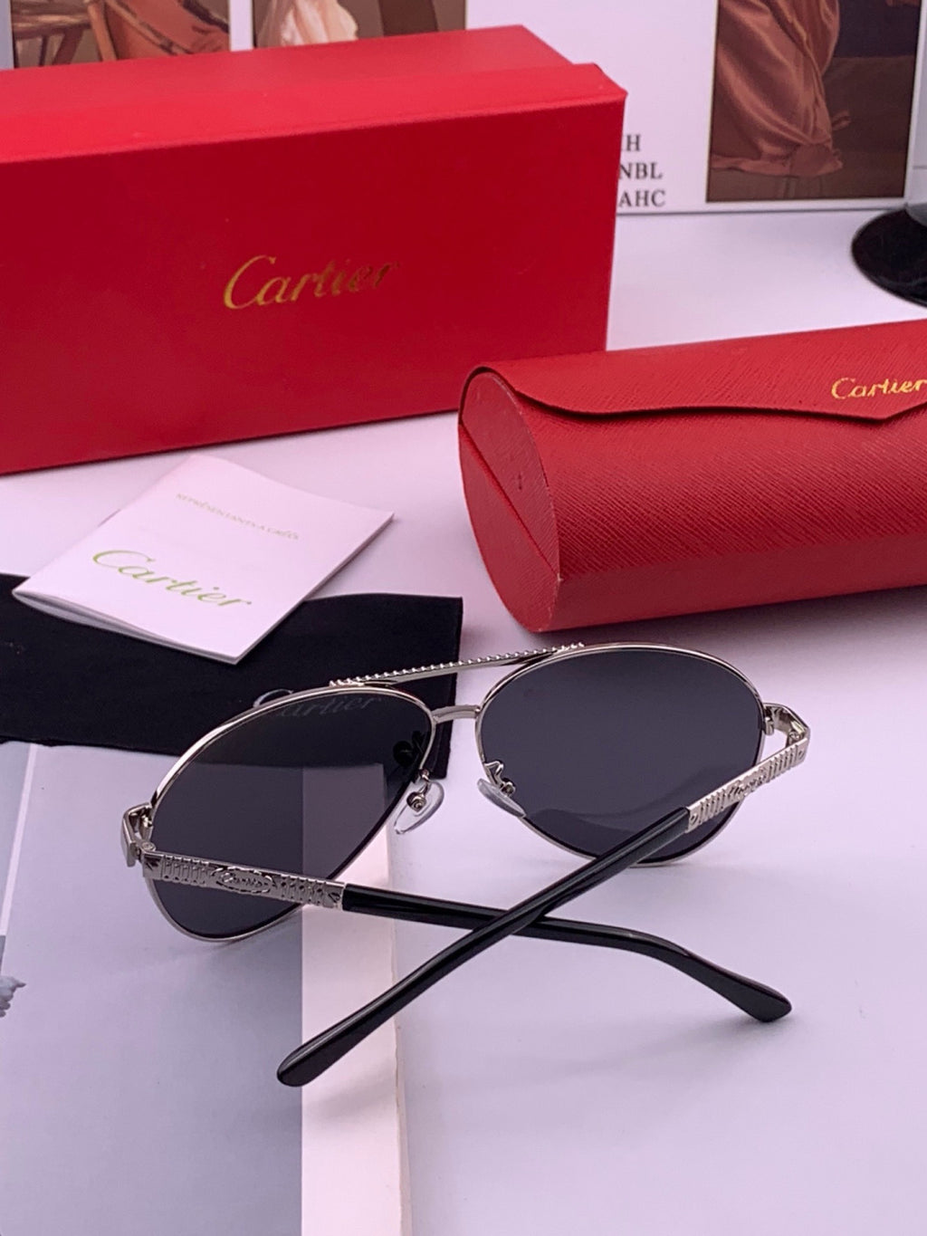 Cartier CK1080 Polarized Fashion Gold Lens Sunglasses for Men & Women - 487342 - detail image 7
