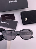 Chanel CH8754 Polarized Fashion Black Lens Sunglasses for Men & Women