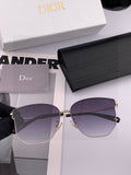 Dior CD4635 Polarized Rimless Gold Lens Sunglasses for Men & Women