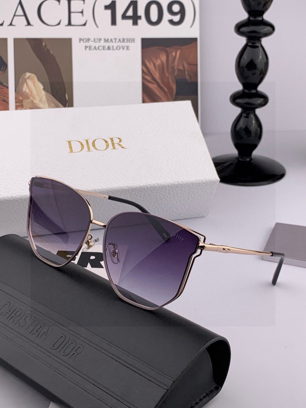 Dior CD4635 Polarized Rimless Gold Lens Sunglasses for Men & Women - detail image 4