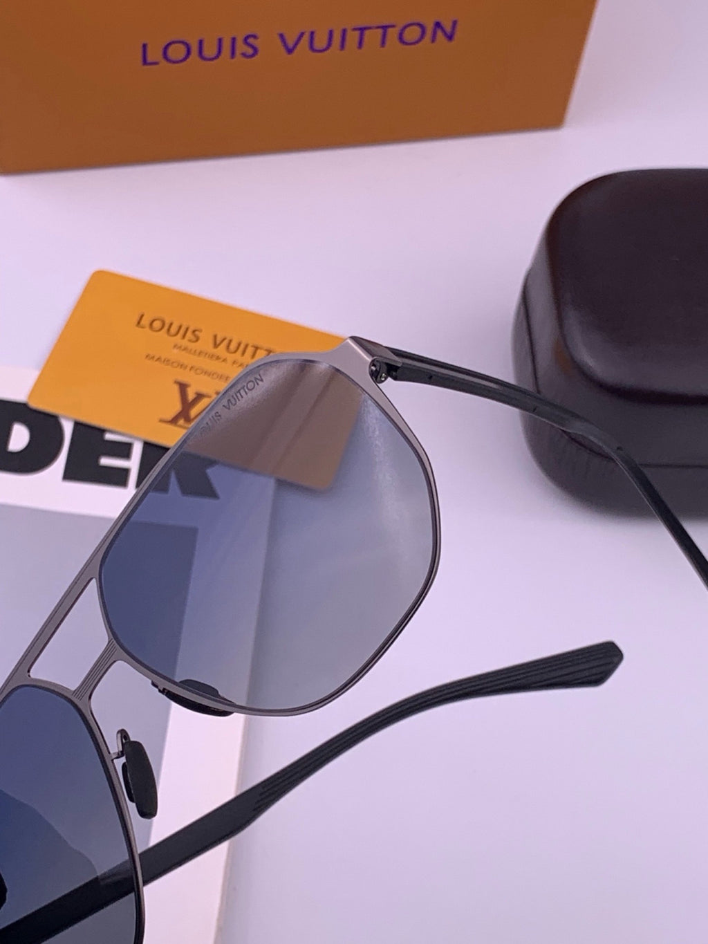 Louis Vuitton L116 Fashion Black Lens Sunglasses for Men & Women - 493200 - detail image 3