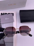 Dior CD9370 Round Black Lens Sunglasses for Women