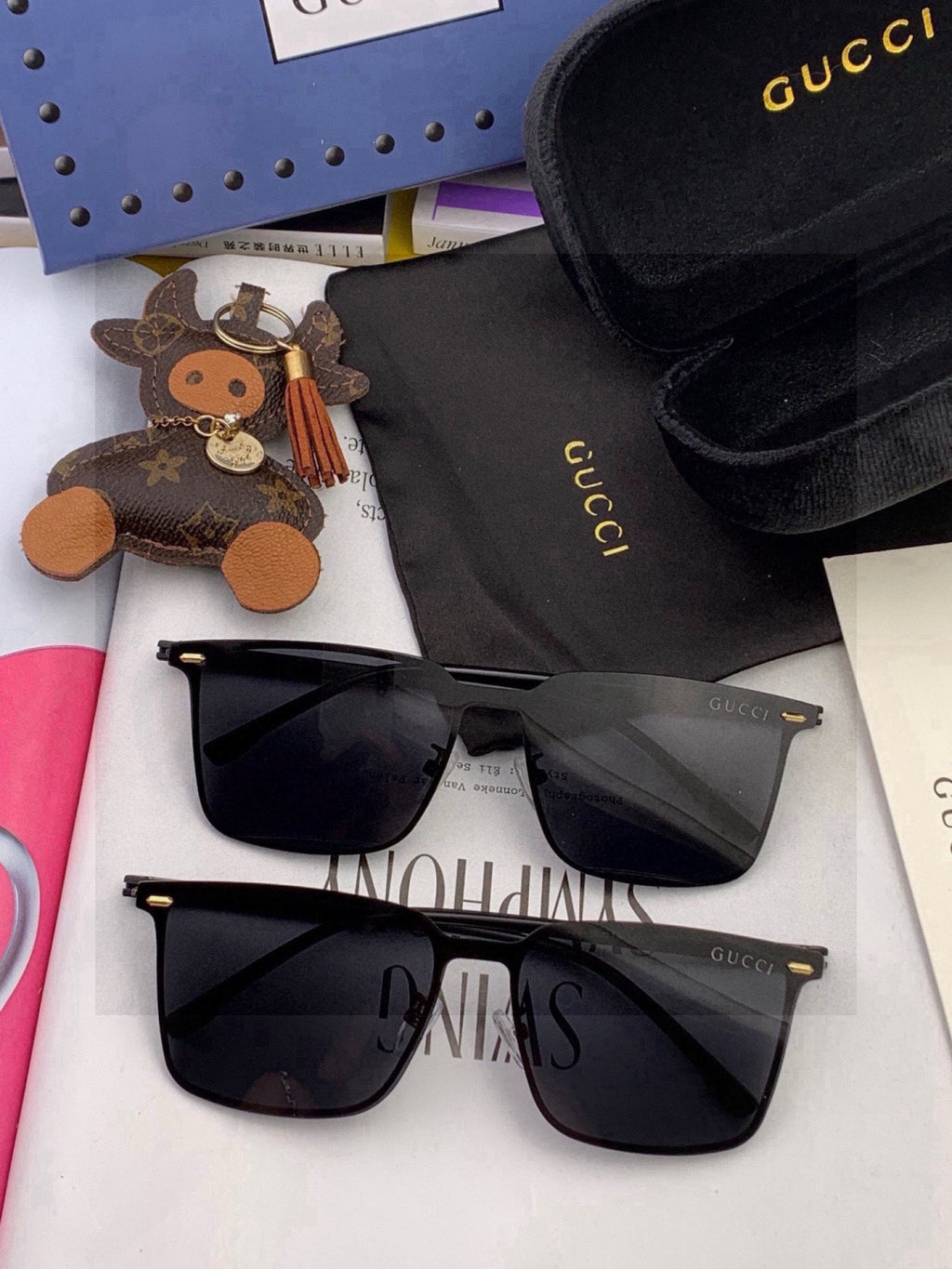 Gucci G11363 Fashion Red Lens Sunglasses for Men & Women - detail image 6