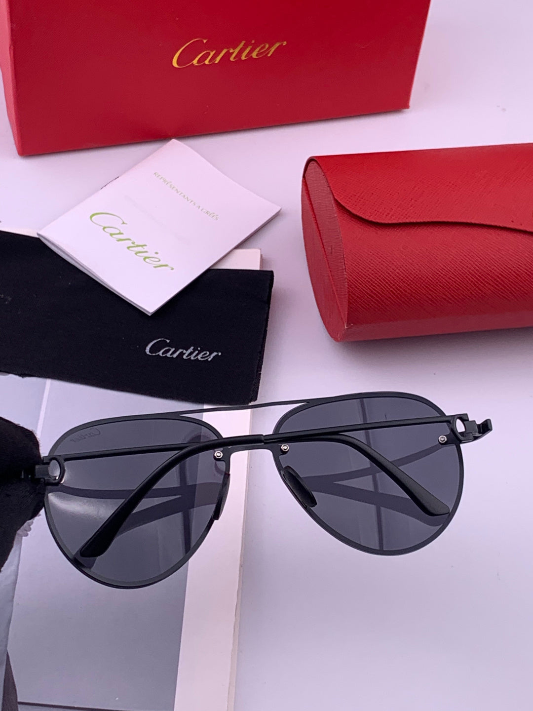 Cartier CK880663 Polarized Fashion Orange Lens Sunglasses for Men & W - 487388 - detail image 4