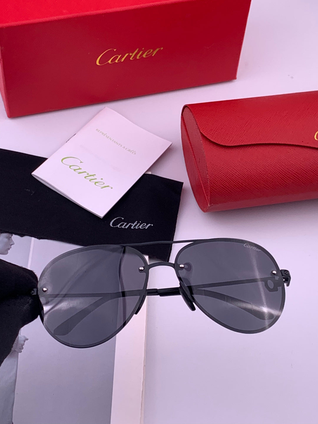 Cartier CK880663 Polarized Fashion Orange Lens Sunglasses for Men & W - 487388
