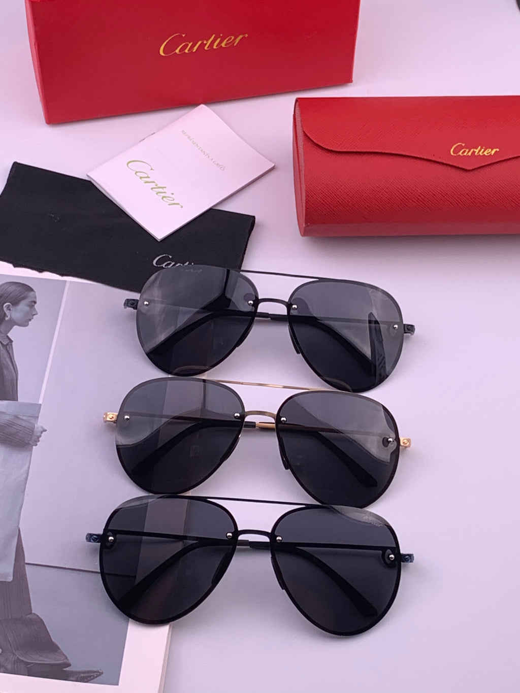 Cartier CK880663 Polarized Fashion Orange Lens Sunglasses for Men & W - 487389 - detail image 6